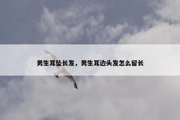 男生耳坠长发，男生耳边头发怎么留长