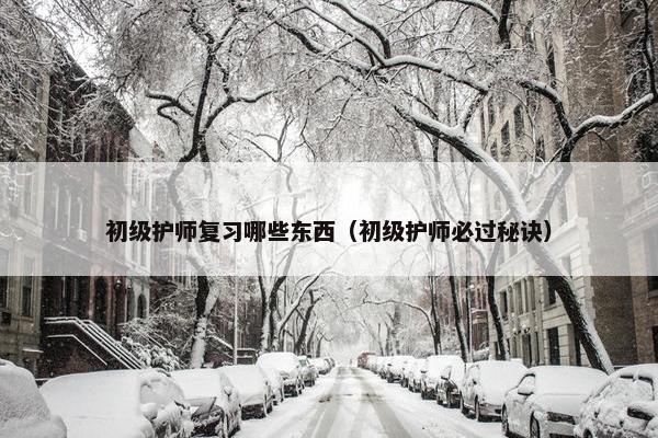 初级护师复习哪些东西（初级护师必过秘诀）