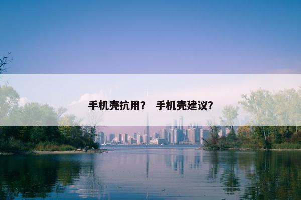 手机壳抗用？ 手机壳建议？