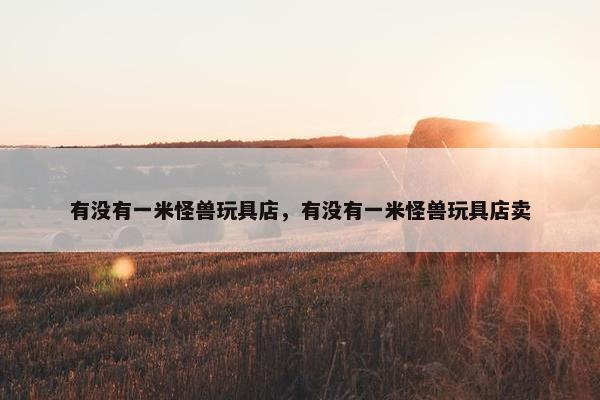 有没有一米怪兽玩具店，有没有一米怪兽玩具店卖