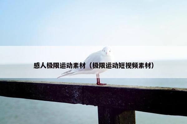 感人极限运动素材（极限运动短视频素材）