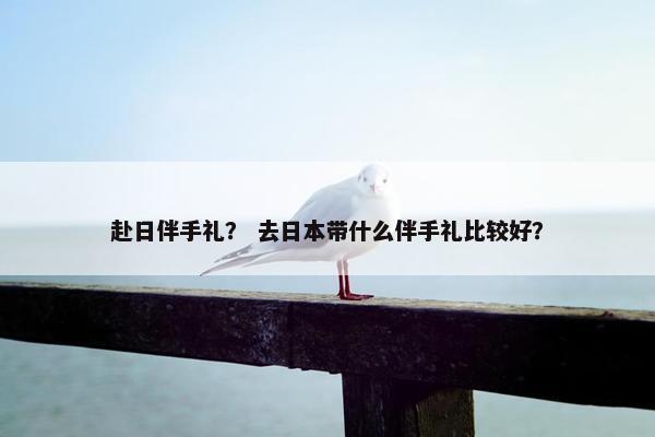赴日伴手礼？ 去日本带什么伴手礼比较好？
