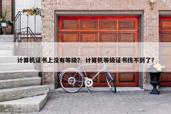 计算机证书上没有等级？ 计算机等级证书找不到了？