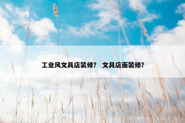 工业风文具店装修？ 文具店面装修？