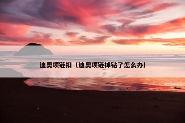 迪奥项链扣（迪奥项链掉钻了怎么办）