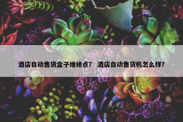酒店自动售货盒子维修点？ 酒店自动售货机怎么样？
